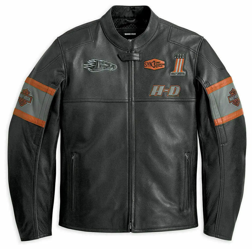 Men's Harley-Davidson Screaming Eagle Black Leather Jacket