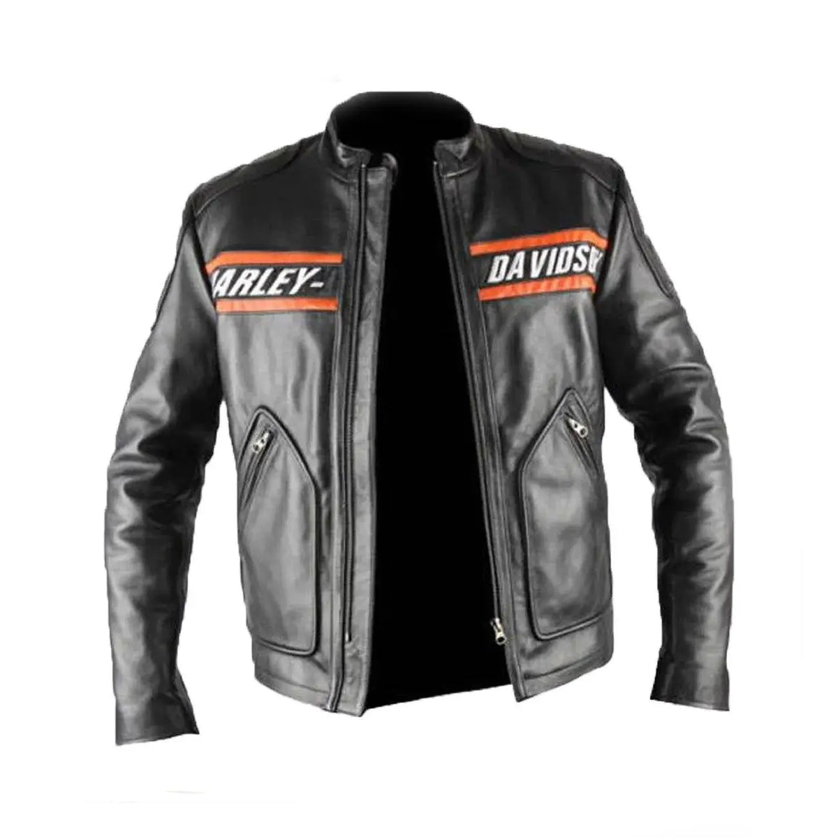 Harley-Davidson WWE Goldberg Leather Biker Jacket – Front View