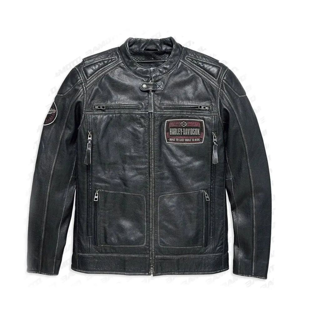 Harley-Davidson Black Cowhide Leather Jacket