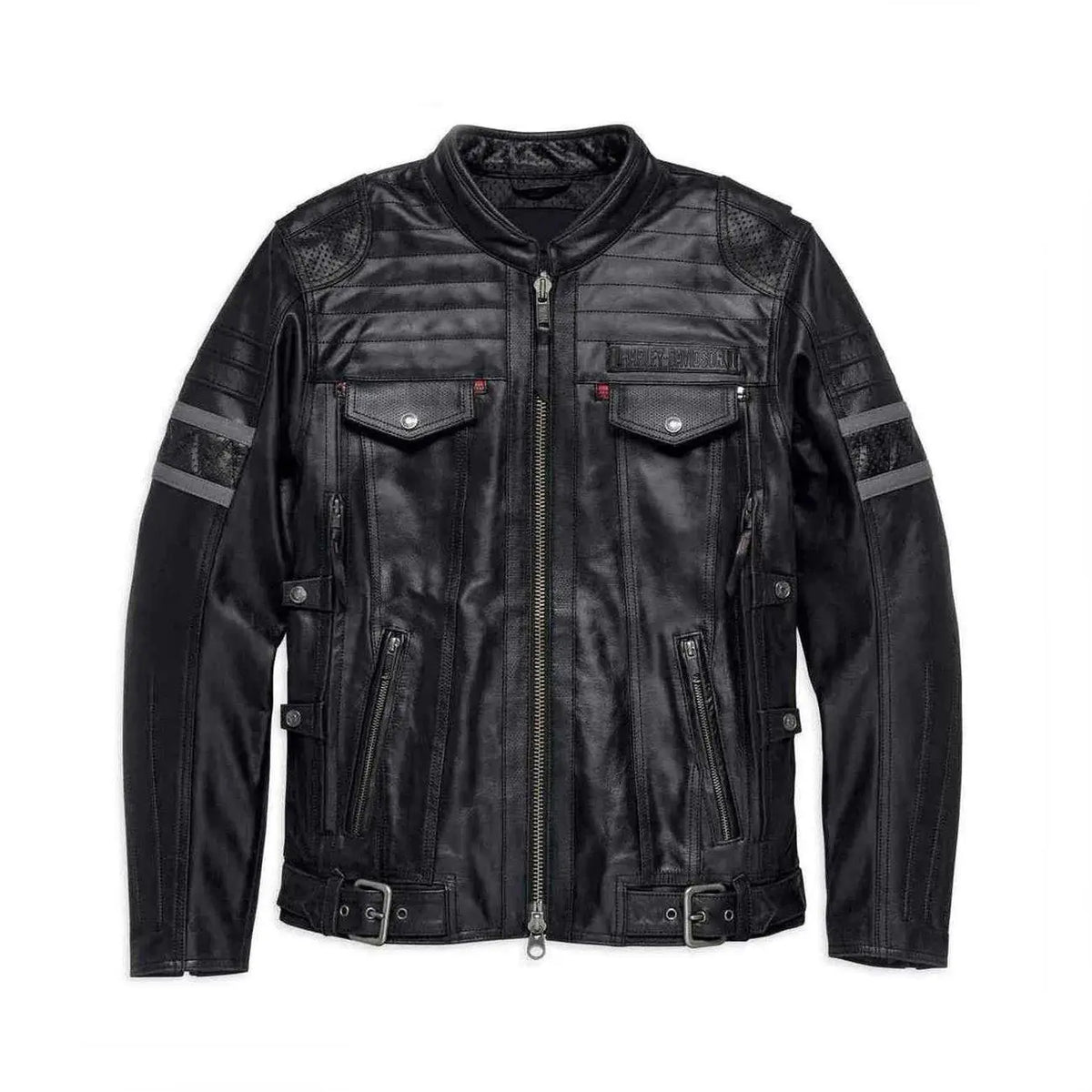 Men's Harley-Davidson Wick Twister Triple Vent Leather Jacket