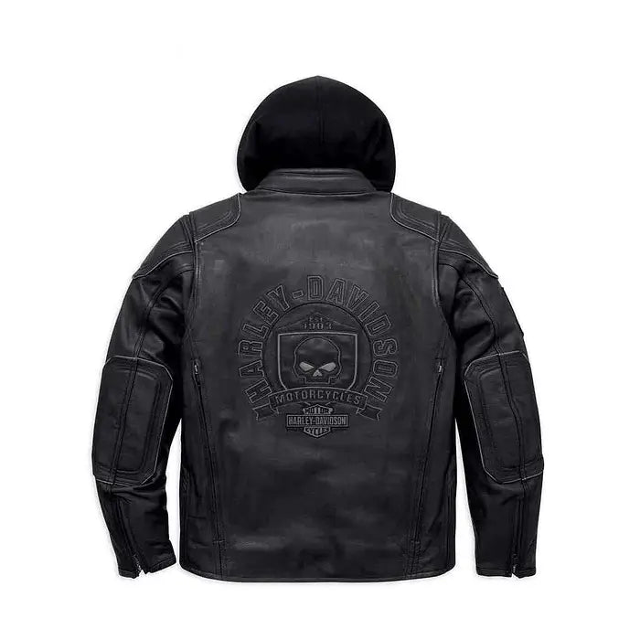 Men's Harley-Davidson Aurora Willie G Skull 3-in-1 Jacket – Back View