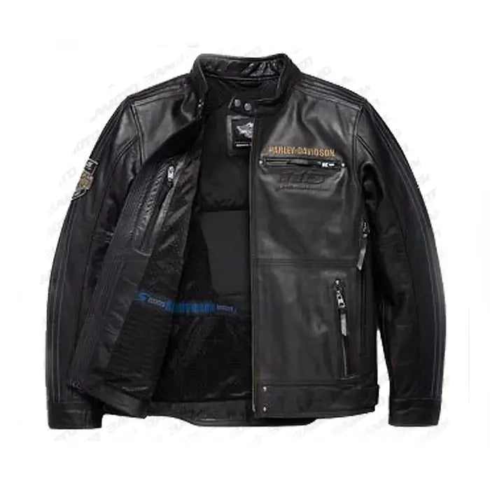 Men's Harley-Davidson 115th Anniversary Leather Jacket – Front View