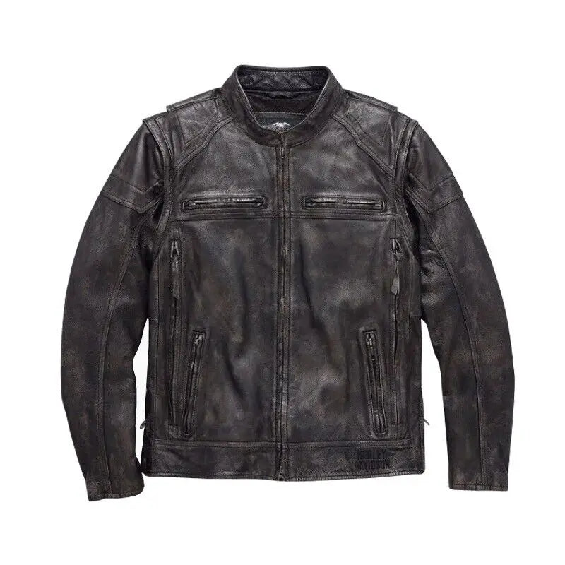 Men's Harley-Davidson Dauntless 2-in-1 Convertible Cowhide Jacket