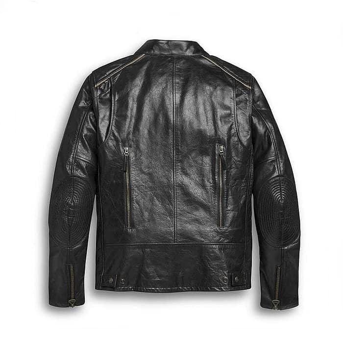Men's Harley-Davidson Arterial Leather Riding Jacket – Back View