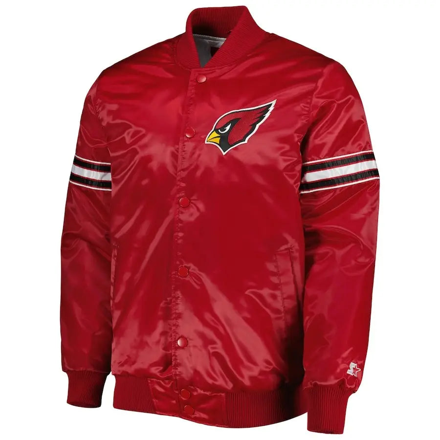 Arizona Cardinals Red Satin Jacket – Alternate View