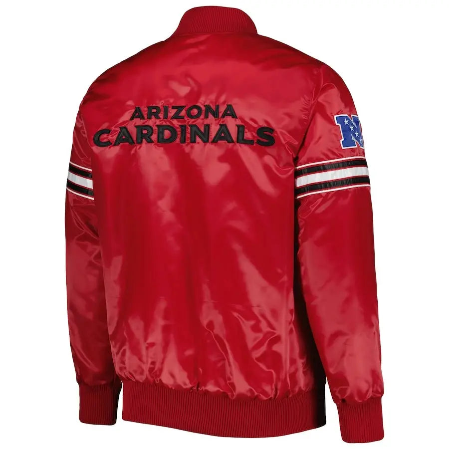 Arizona Cardinals Red Satin Jacket – Alternate View 2