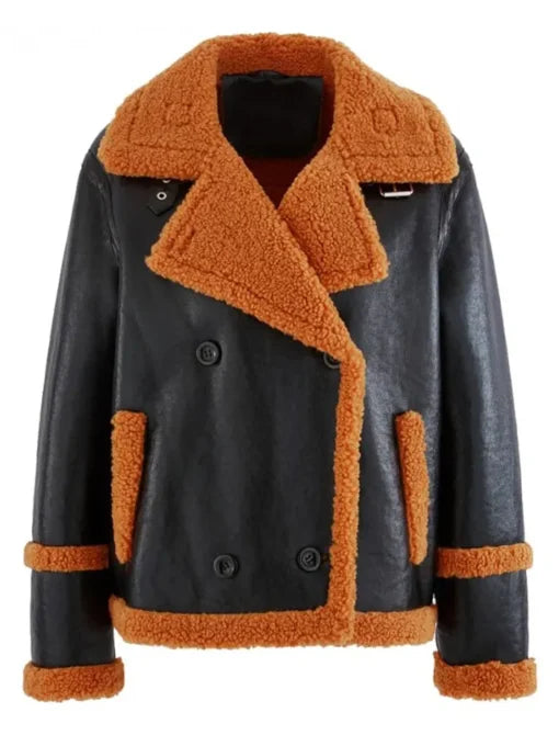 Men's Austin Brown and Black Leather Jacket