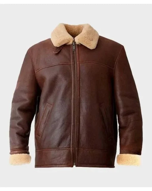 Men's Clark Brown Shearling Leather Jacket