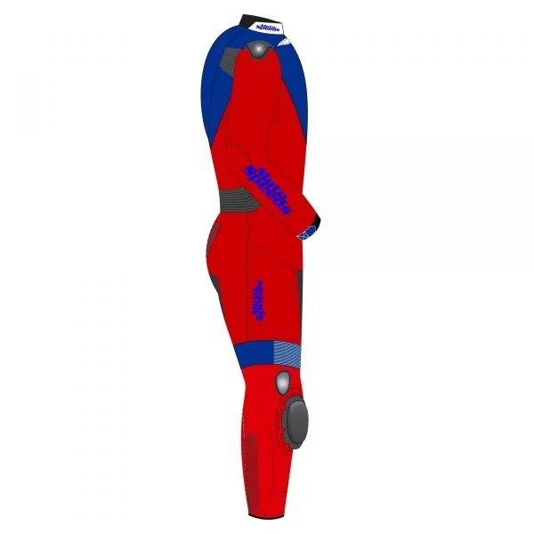 Czech Flag Custom One-Piece Motorcycle Suit – Alternate View 2