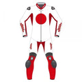 Japan Flag Custom Leather Motorcycle Suit