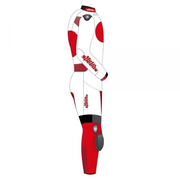 Japan Flag Custom Leather Motorcycle Suit – Alternate View 2