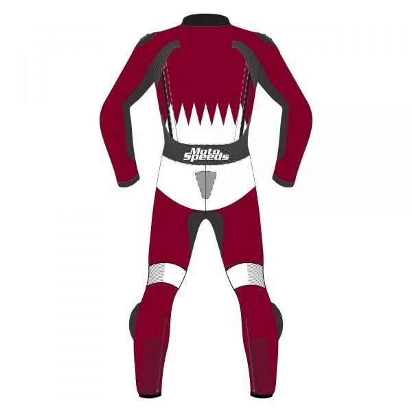 Qatar Flag Custom Leather Motorcycle Suit – Alternate View
