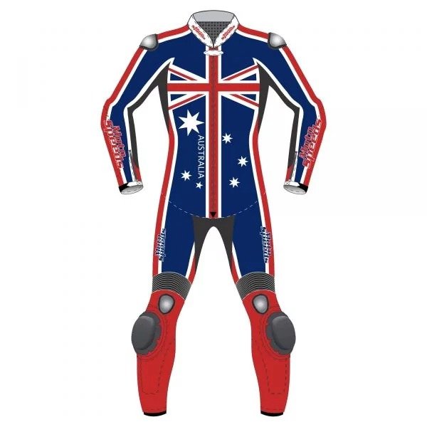 Custom Leather Motorcycle Riding Suit