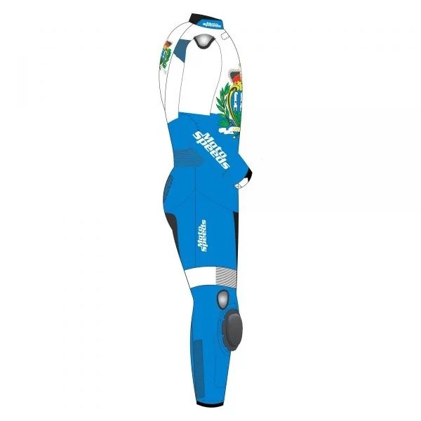 San Marino Flag Custom Motorcycle Suit – Alternate View 2