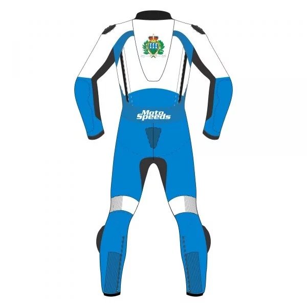 San Marino Flag Custom Motorcycle Suit – Alternate View
