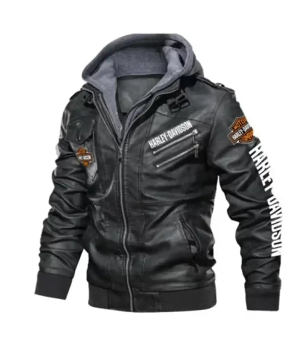 Men's Harley-Davidson Hooded Biker Jacket