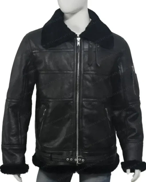 Men's Garcia B16 Shearling Sheepskin Leather Jacket – Alternate View