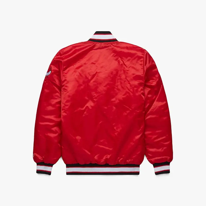 Chicago Bulls HOMAGE x Starter Satin Jacket – Back View