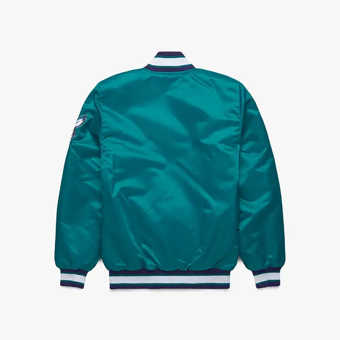 Charlotte Hornets HOMAGE x Starter Unisex Satin Jacket – Back View