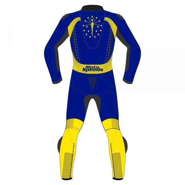 Indiana Flag Custom Leather Racing Suit – Alternate View