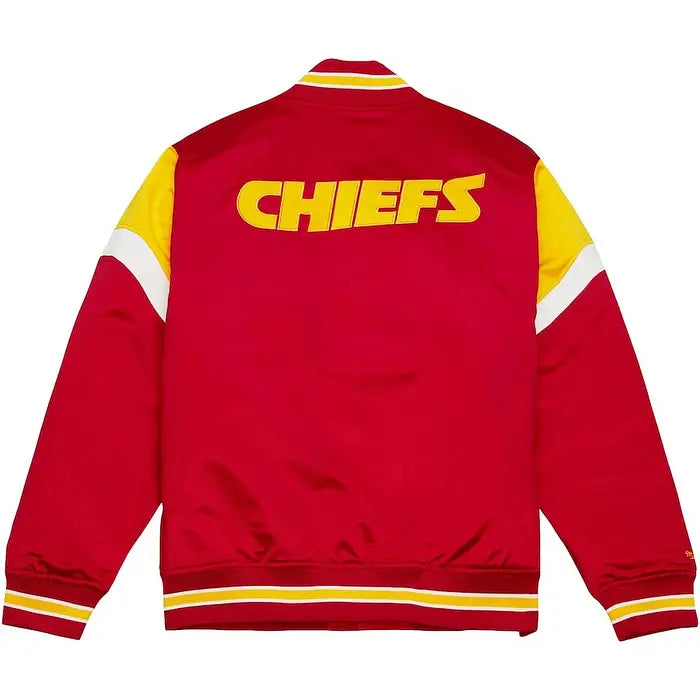 Kansas City Chiefs Heavyweight Satin Jacket – Back View