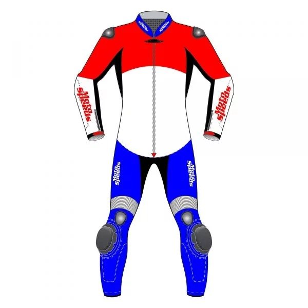 Netherlands Flag Leather Motorcycle Suit