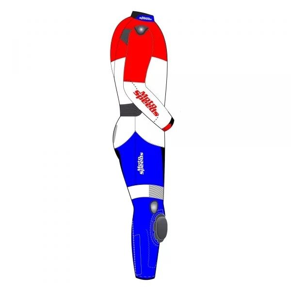 Netherlands Flag Leather Motorcycle Suit – Alternate View 2