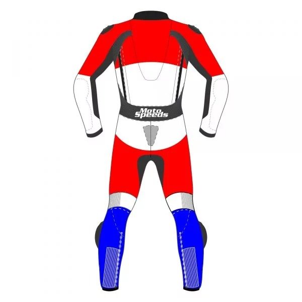 Netherlands Flag Leather Motorcycle Suit – Alternate View