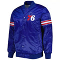 Philadelphia 76ers Satin Letterman Varsity Bomber Jacket
