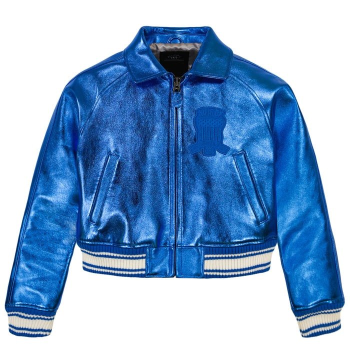 Women's Avirex Limited Edition Cropped Metallic Bomber Jacket