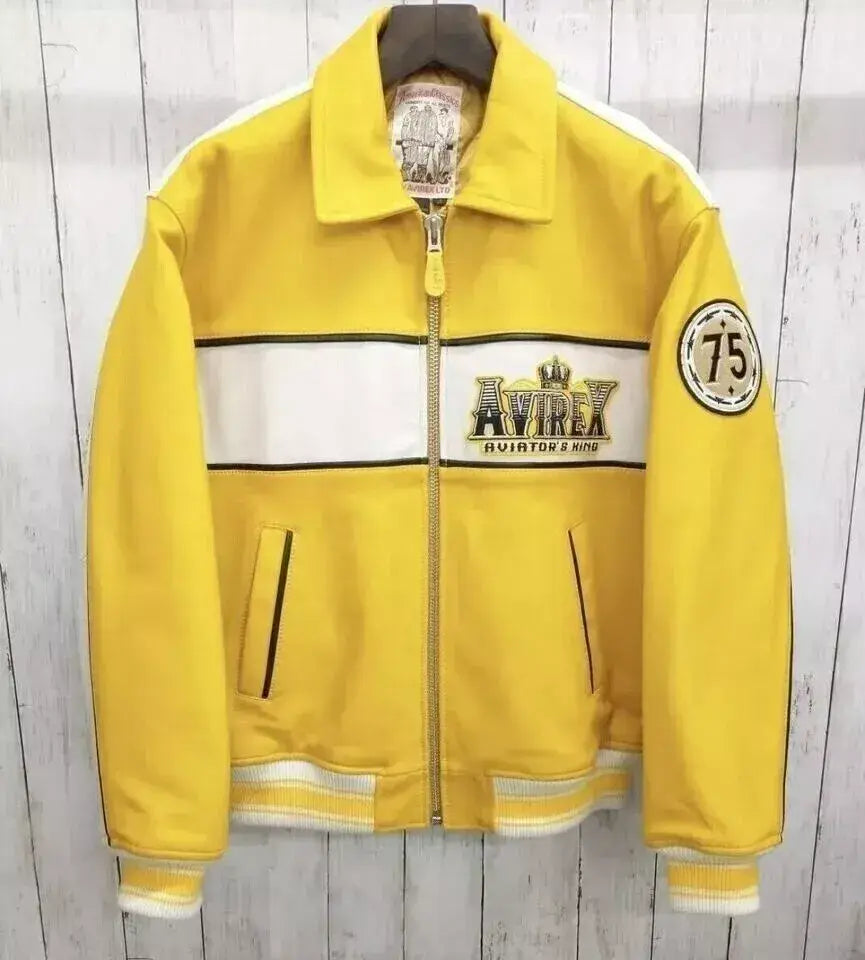 Men's Avirex Classic King 75 Yellow Aviator Jacket