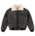 Men's Avirex Black B-3 Shearling Bomber Jacket