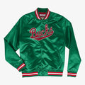 Men's Milwaukee Bucks Green Lightweight Satin Jacket