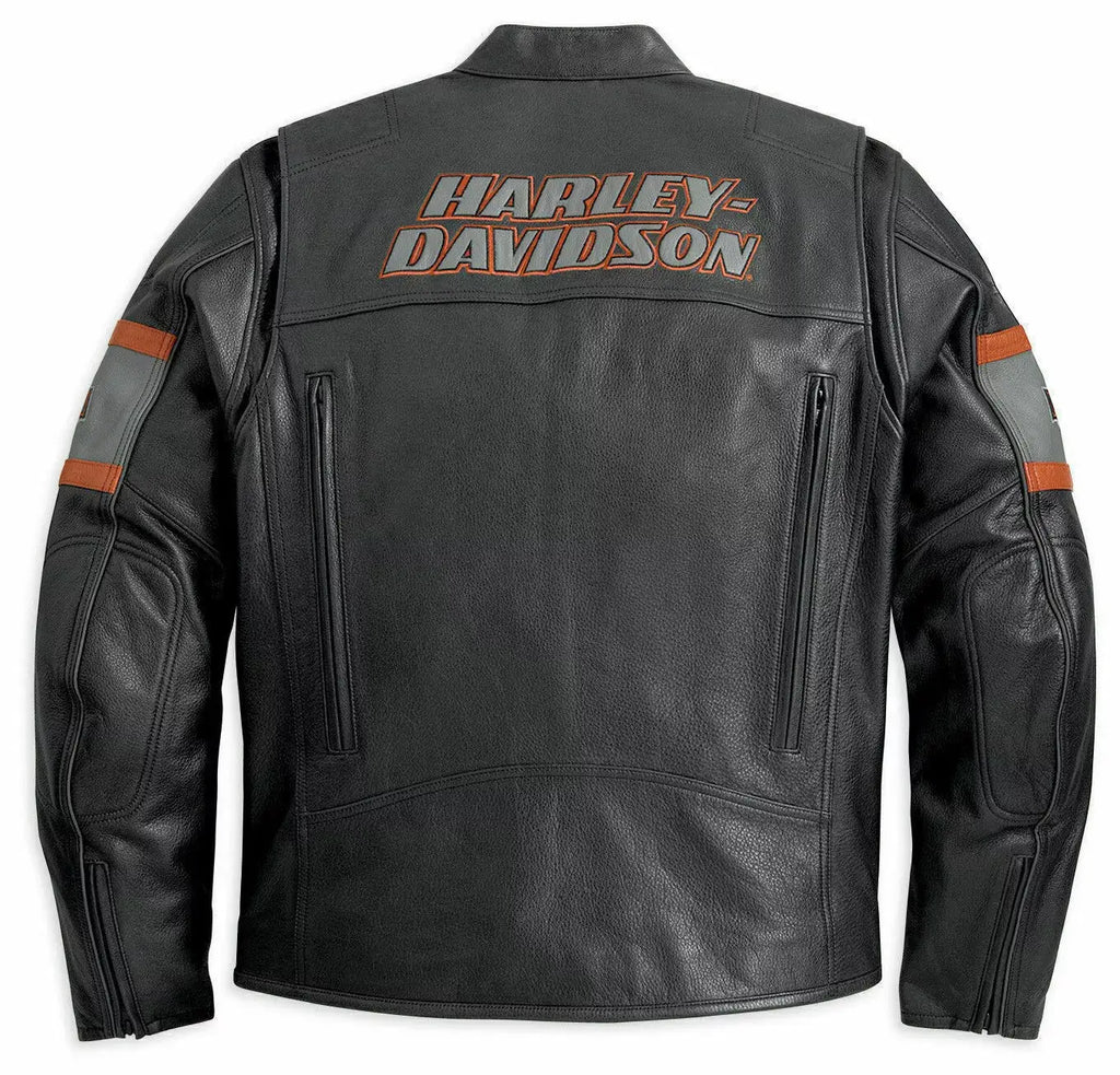 Harley-Davidson Screaming Eagle Motorcycle Jacket – Back View
