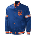 Men's New York Mets Royal Blue Starter Satin Varsity Jacket