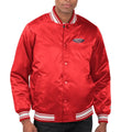 Men's New Orleans Pelicans Red Starter Satin Varsity Jacket
