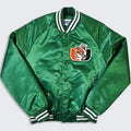 Miami Hurricanes Chalk Line Retro Satin Bomber Jacket