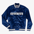 Men's Dallas Cowboys Navy Satin Full-Snap Jacket