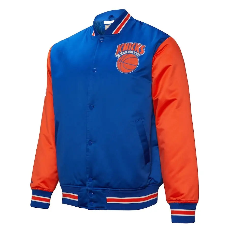 New York Knicks Mitchell & Ness Heavyweight Satin Jacket