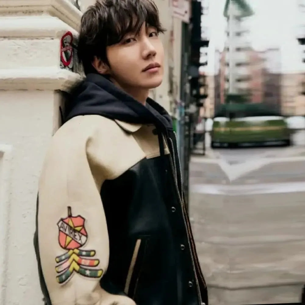 Avirex J-Hope On The Street Leather Bomber Jacket – Front View 2