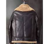 Men's Peter Brown Shearling Jacket with Triple Belted Cuffs – Alternate View 2