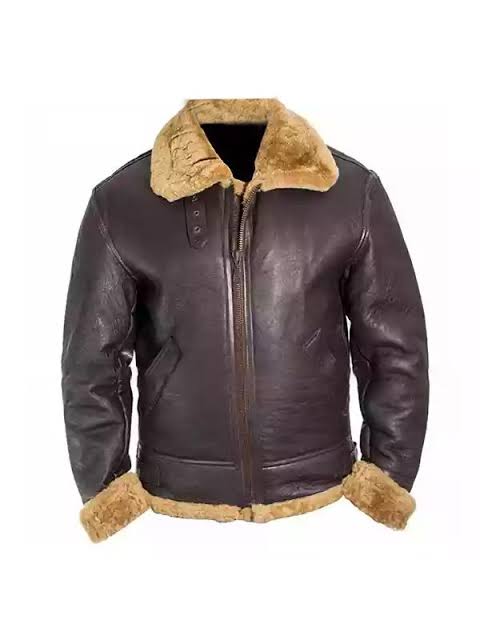 Men's Pilot Flight WWII B-3 Shearling Bomber Jacket – Alternate View