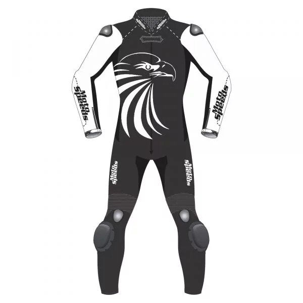 Two-Piece Leather Motorcycle Suit