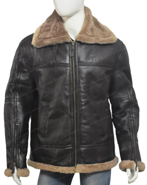 Men's Robin RAF Pilot WW2 Sheepskin Flying Bomber Jacket