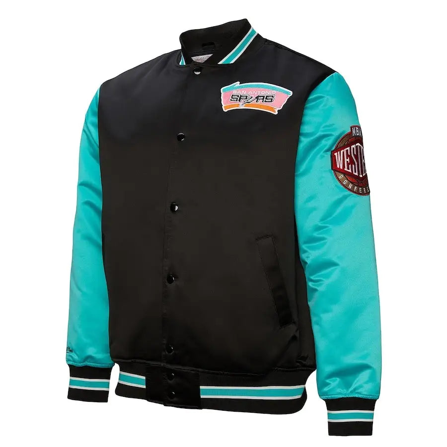 San Antonio Spurs Mitchell & Ness Heavyweight Satin Jacket