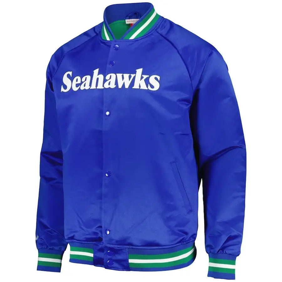 Men's Seattle Seahawks Mitchell & Ness Satin Jacket