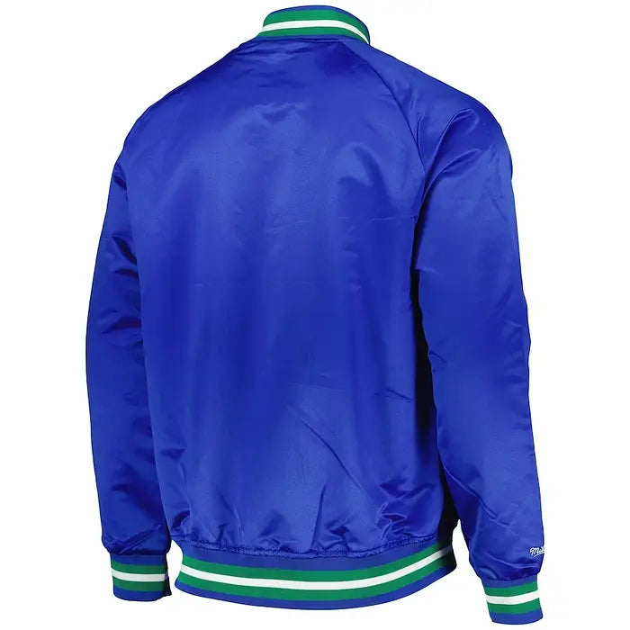 Men's Seattle Seahawks Mitchell & Ness Satin Jacket – Back View