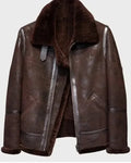 Men's Shawn SF Brown Shearling Leather Jacket