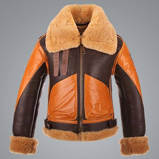Men's Davis Brown Shearling Leather Jacket – Alternate View 2
