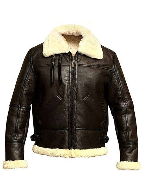 Men's Drew B6 Aviator Sheepskin Leather Bomber Jacket – Alternate View 2